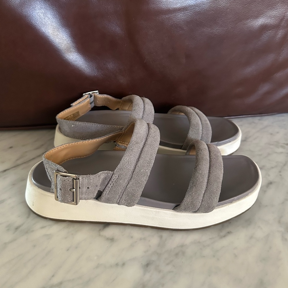 UGG Women’s Suede Strap Sandals Gray Size 8